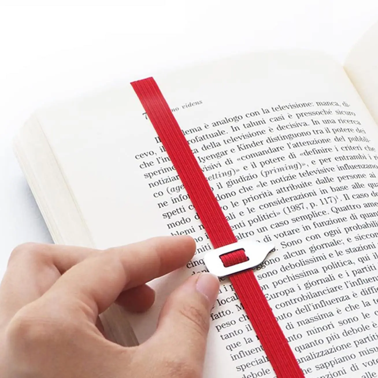 Elastic Bookmark, 1 Count Creative Book Page Holder, Book Mark Gift for Book Lover, Reading Stationery for Home School Office