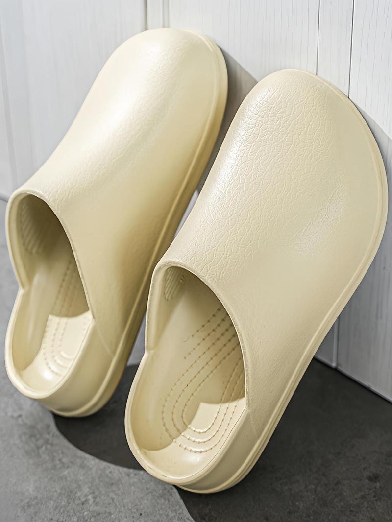 Product Introduction of Unisex Sporty Solid Color Slippers, Lightweight Breathable Comfortable Sports Slippers, Non-slip Slippers for Indoor & Outdoor Wear 4