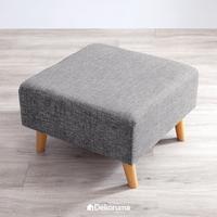 Gambar Dekoruam Daito Square Stool Kain Minimalis Abu-Abu Muda - Kursi Sofa Kotak - Warna dari Dekoruma Official Store Kab. Bekasi 3 Tokopedia