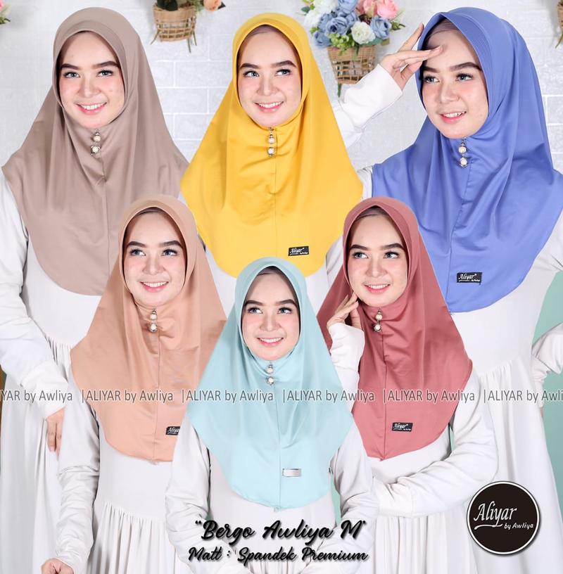 Product Introduction of HIJAB BERGO AWLIYA SIZE M SPANDEK PREMIUM ORIGINAL ALIYAR BY AWLIYA 2