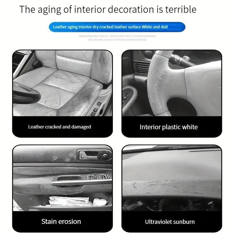 Product Introduction of Car Leather Seat Maintenance Care Oil, 1 Count Multifunctional Leather & Interior Cleaning Care Cream, Professional Car Interior Care Product 4