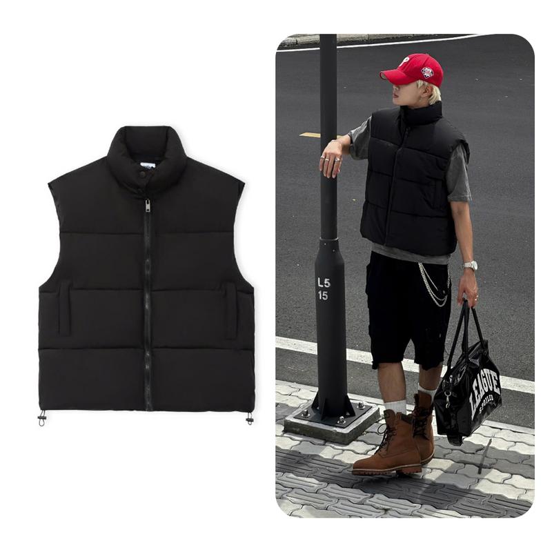 Áo Gile Phao Nam Nữ Trần Bông Thời Trang Hàn Quốc Phong Cách Unisex Halley Menswear W0