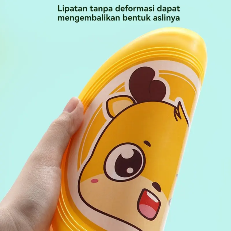 Frisbee Lembut Anak Olahraga Permainan Keluarga Terbuat dari Bahan PU Lembut Anti-Sakit dan Aman untuk Anak 3-10 Tahun Toys Mainan 7