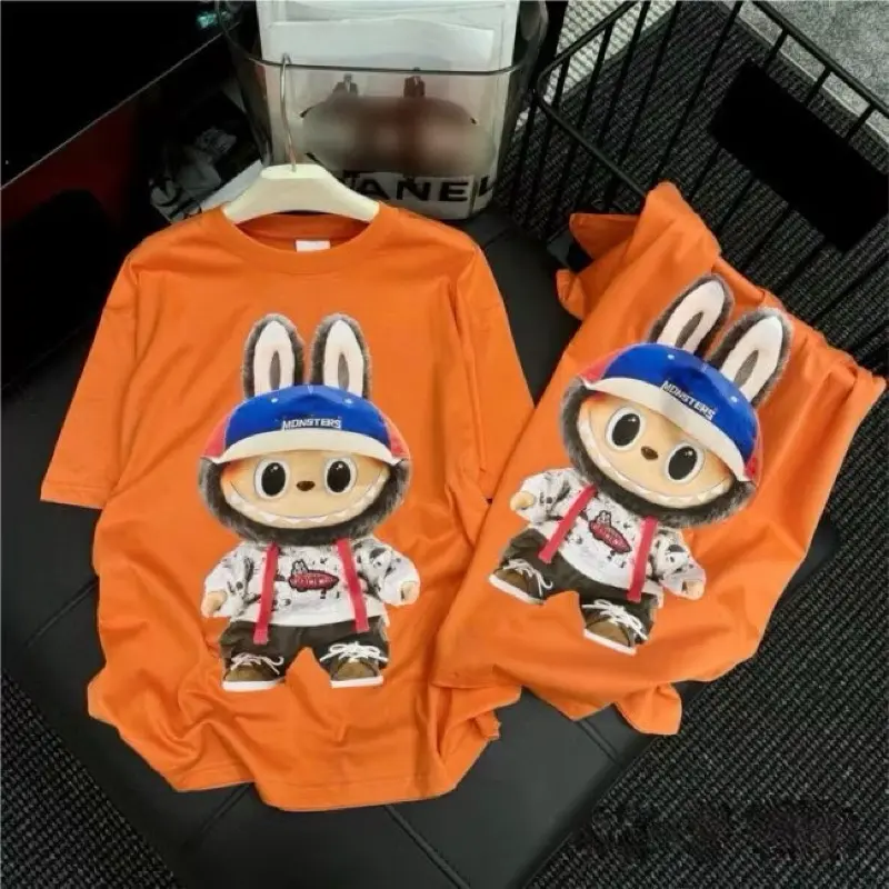 Kaos Baju Labubu Bangkok kaos branded bkk import Kaos Atasan Labubu Korea Kaos premium Kaos Original Distro boneka labubu Combed Dewasa Katun Panjang Sablon 3