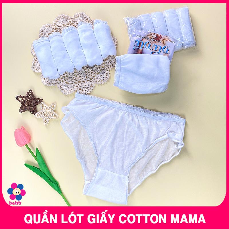 Sét 5 chiếc Quần Lót Giấy Cotton Tiện Dụng Cho Mẹ Sau Sinh Dùng 1 Lần Đáy Quần 2 Lớp Kháng Khuẩn Chất Cotton Mềm Mại Co Giãn Tốt Thun