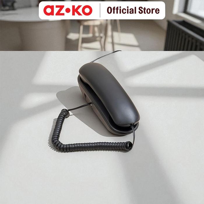 Gambar AZKO Krisbow Telepon Kabel Analog Slim - Hitam Analog Corded Phone Telepon Rumah Kabel Corded Phone Analog Telepon Kantor Kabel dari AZKO ID Kota Administrasi Jakarta Pusat Tokopedia