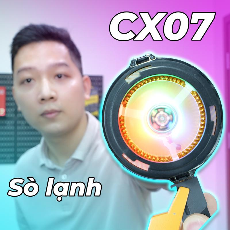 Quạt Tản Nhiệt Điện Thoại Sò Lạnh CX07 - LED Gaming, Nam Châm Siêu Mạnh, Làm Lạnh Cực Sâu (BH Lỗi 1 Đổi 1) USB Type C Phụ Kiện