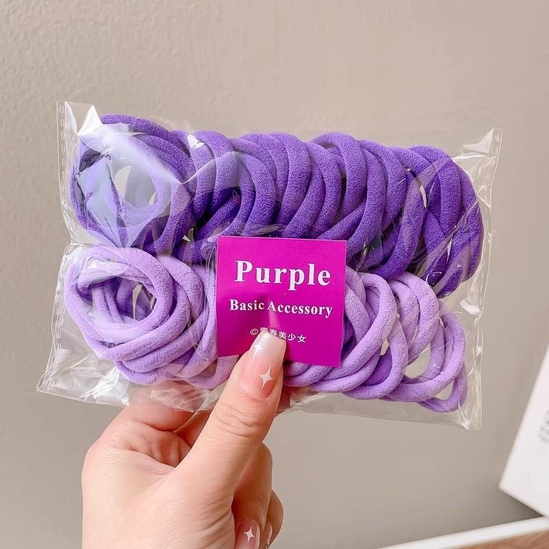Product Introduction of Dây Buộc Tóc Nhiều Màu Sắc, 50 Cái / bộ, Dây Cao Su, Thích Hợp Cho Tóc Đuôi Ngựa Cao, Bao Da, Vòng Khăn 23
