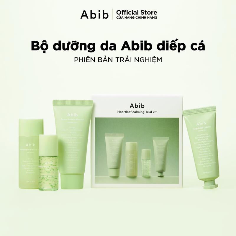 Bộ dưỡng da Abib diếp cá 4 món mini phiên bản trải nghiệm Heartleaf Trial Kit