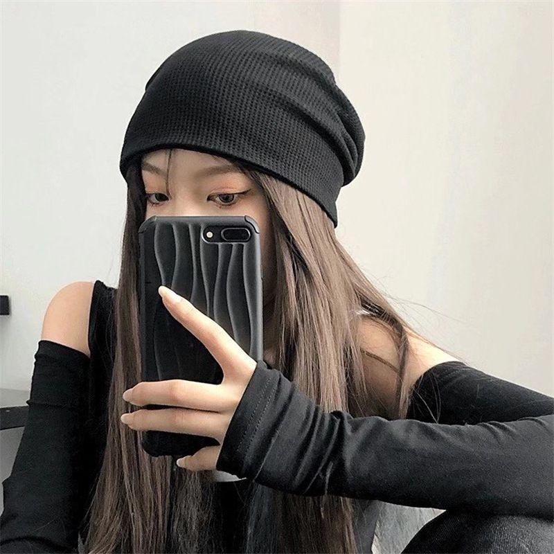 Nón Len Nam Nữ Màu Trơn Thanh Lịch Mũ Len Ấm Áp 3