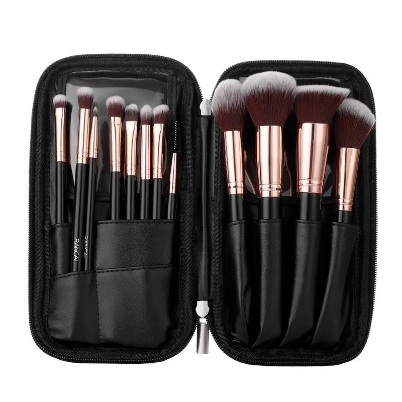 Bộ cọ trang điểm cá nhân gồm 12 cọ và kèm túi đựng