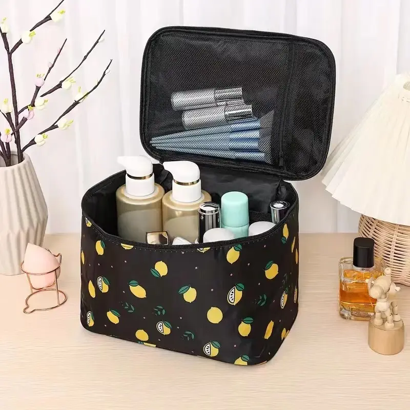 Túi Đựng Mỹ Phẩm Du Lịch Đa Năng Chống Thấm Nước Dễ Mang Theo, Họa Tiết Hoạt Hình Nhiều Màu Lựa Chọn