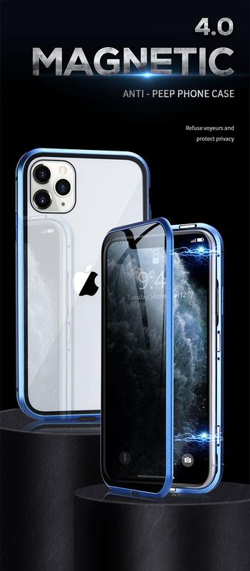 Product Introduction of Magnetic Privacy Glass Case for iPhone 11 12 13 14 15 16  Pro Max Plus XR XS Max 7 8 Plus Plus Case Anti-Spy 360 Protective Magnet Case for IPhone SE 2020 Cover in Stock 20