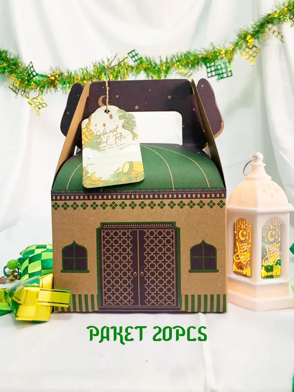 Hampers Box Mini 20PCS (Box Hampers, Hangtag+Tali, Amplop, Kartu Ucapan) 0