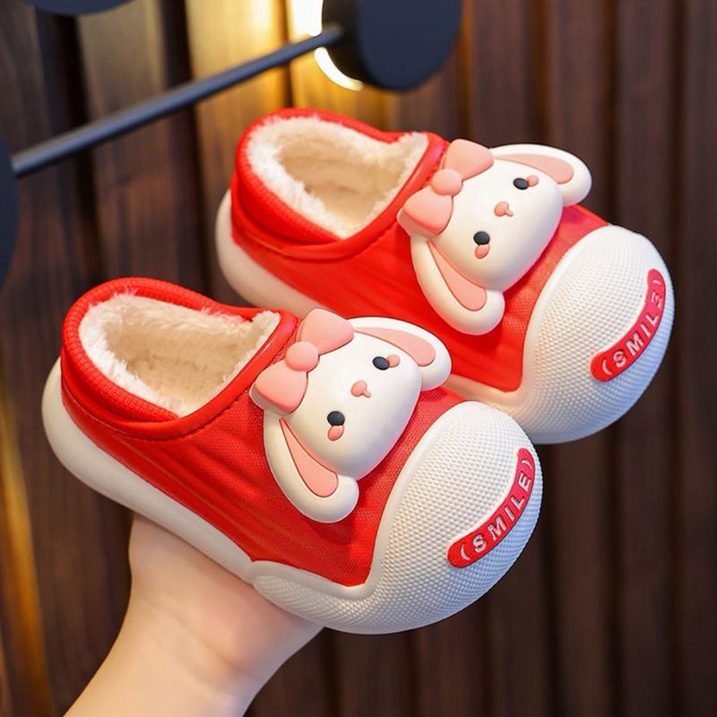 Dép lông sục lót lông cho bé chống thấm nước giữ ấm chân cho bé trai và bé gái Voi Sandal