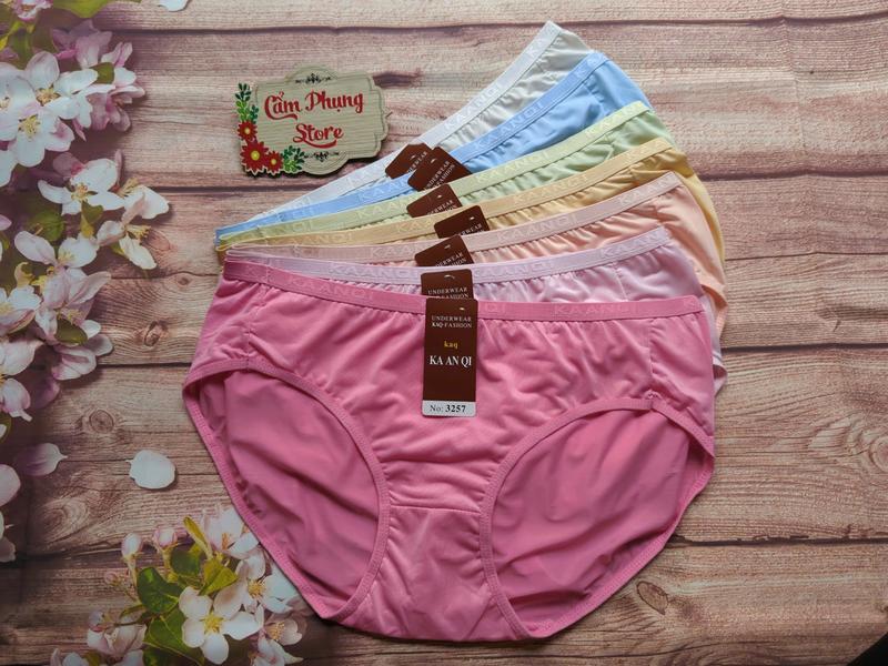 Combo 5 - 10 Quần Lót Nữ Thun Lạnh  (3257) Size (75-100 Kg) Siêu Co Giãn Thoáng Mát Siêu Mịn 7