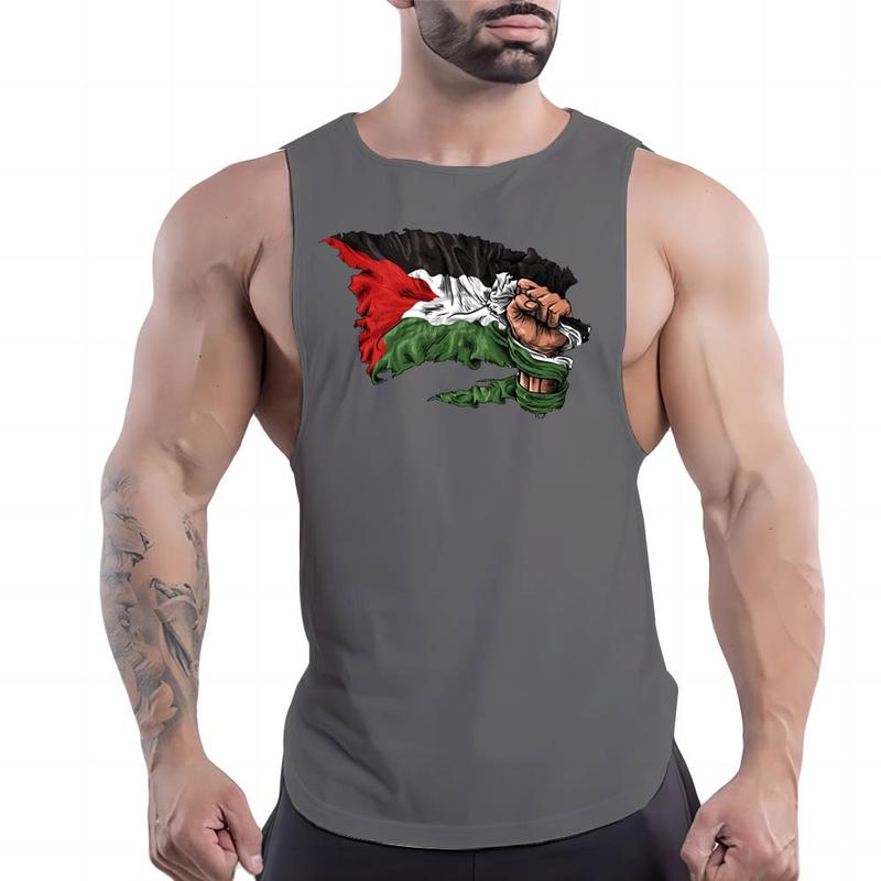 Product Introduction of Breathable Vest Men's Clothing Personality Fashion Casual Summer F Outdoor Basketball Print Sports Sleeveless Shirt Quick Dry 1