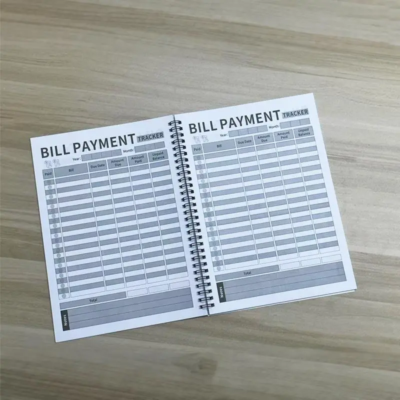 Monthly Bill Payment Tracking Planner, Spiral Bound Monthly Bill Payment Tracker, Financial Organization Notebook, Money Saving Planner 8