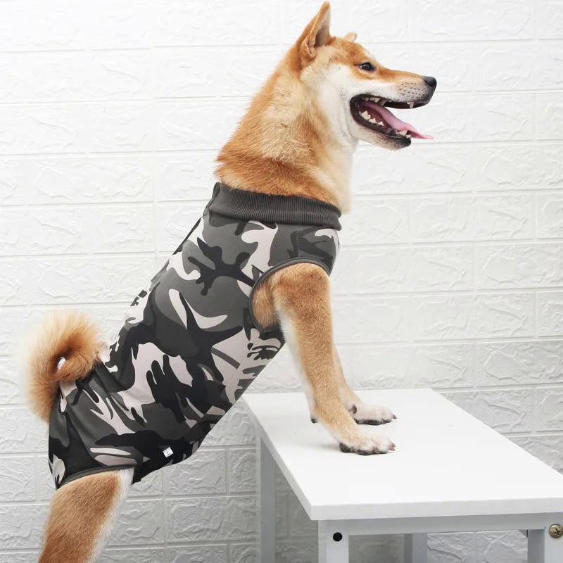 Product Introduction of Bộ đồ phục hồi cho chó, Quần áo phẫu thuật vết thương bụng, Áo vest Onesies cho thú cưng chống liếm, Thích hợp cho chó sau phẫu thuật, Bộ đồ khử trùng 22
