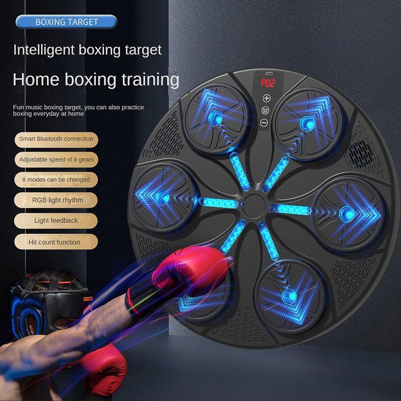  Máy đấm bốc theo nhạc máy tập boxing treo tường máy đấm bốc tại nhà trẻ em chịu lực tốt thông minh đèn led bluetooth 