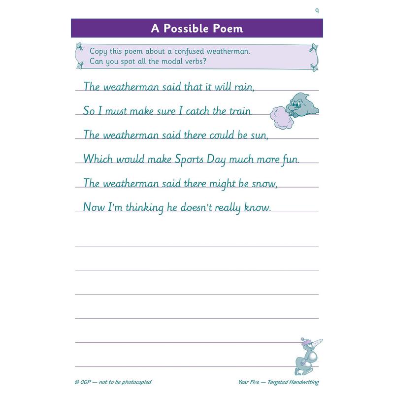 KS2 English Targeted Practice Book: Handwriting - Year 5 3