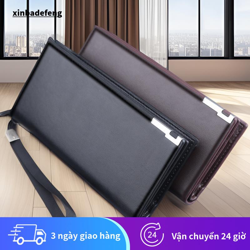 Ví Nam, Thiết Kế Tinh Tế, Dung Lượng Lớn, Đẹp Mắt, Sành Điệu, Túi Xách Mới Có Khóa Kéo, Ví Dài Đa Năng, Túi Cầm Tay Đa Năng Cho Điện Thoại Di Động Thích Hợp Làm Quà Tặng Bạn Trai Hoặc Quà Tặng Bố