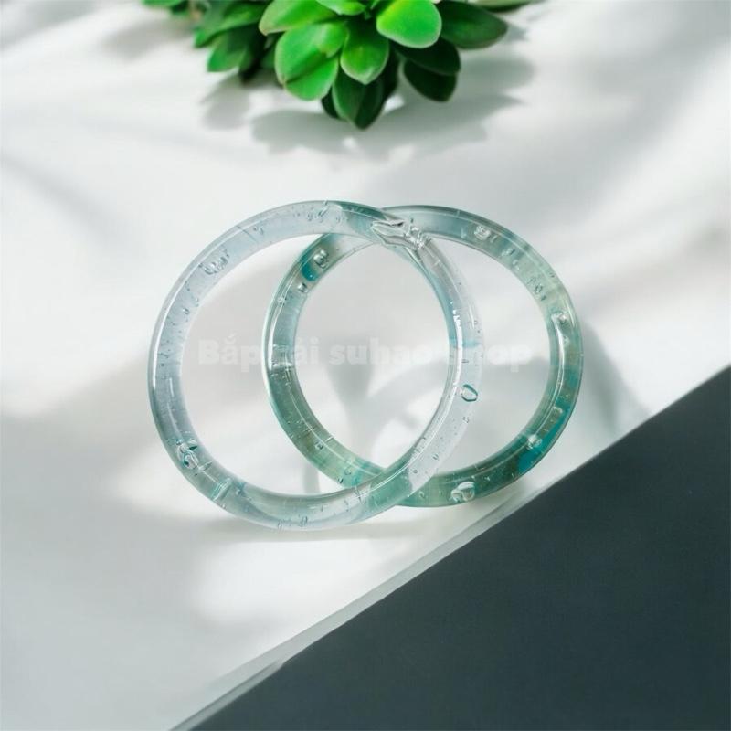 Product Introduction of [ Hàng mới về ] Vòng tay nữ trong suốt , vòng đá nhiều màu xinh xắn ( Tặng kèm hộp ) 7
