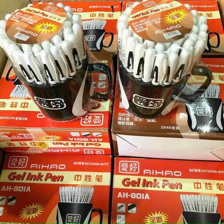 Cốc 48 bút chữ A aihao bút ngòi 0.5mm