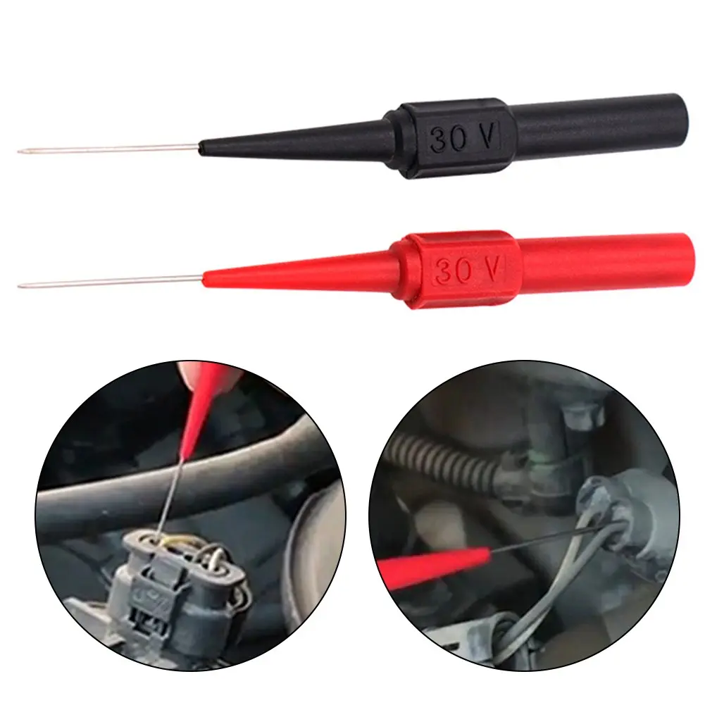 Mở rộng kiểm tra máy đo đa năng, Đầu kim xỏ lỗ lưng, Điện áp 30V, Thích hợp cho bảo trì tự động, viễn thông và kiểm tra cáp, có tay cầm mềm chống vỡ và kim đồng