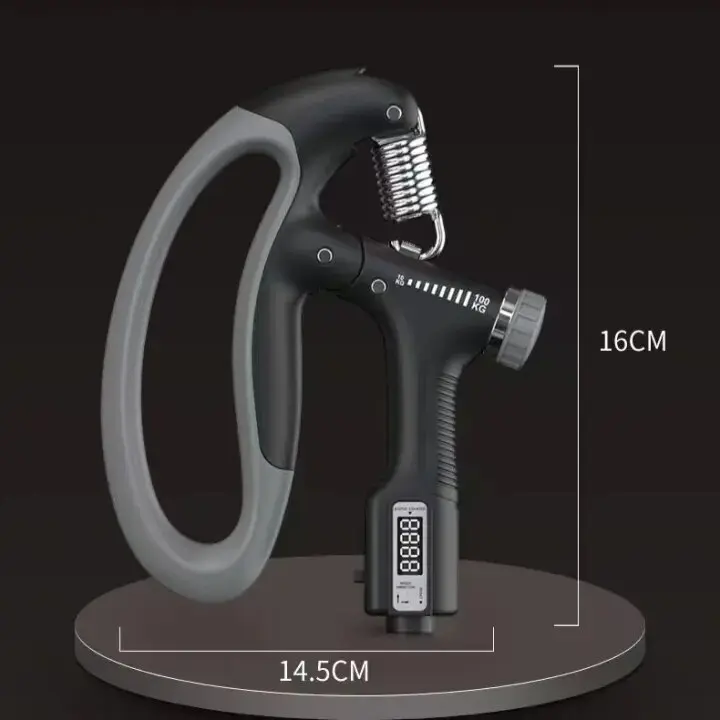 Dụng Cụ Kẹp Tay, DIDI, 10-100KG, Bộ Đếm Điện Tử, Dụng Cụ Kẹp Lò Xo Cầm Tay Có Thể Điều Chỉnh Dụng Cụ Tập Cẳng Tay Cổ Tay Ngón Tay, 4 Số Đếm, Đóng Gói Trong Hộp Màu 7