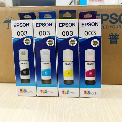 Mực màu 003 cho máy in phun màu epson  L1110, L1210, L3110, L3150, L5190