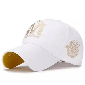 Promo - Topi Baseball Caps Logo M Trend Topi Pria Keren M Explore - putih lgo kunng, All Size - Sedia topi pria wanita kekinian terbaru viral 2023 murah diskon