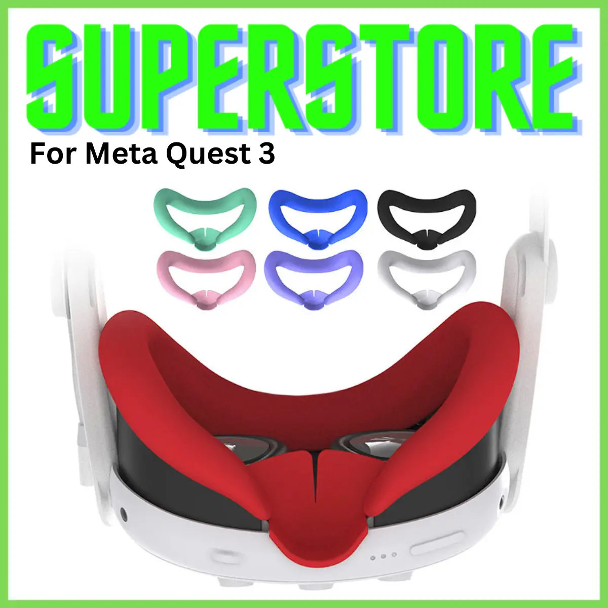 Silicone Silikon VR Cover Face Mask / Eye Mask for M Quest 3