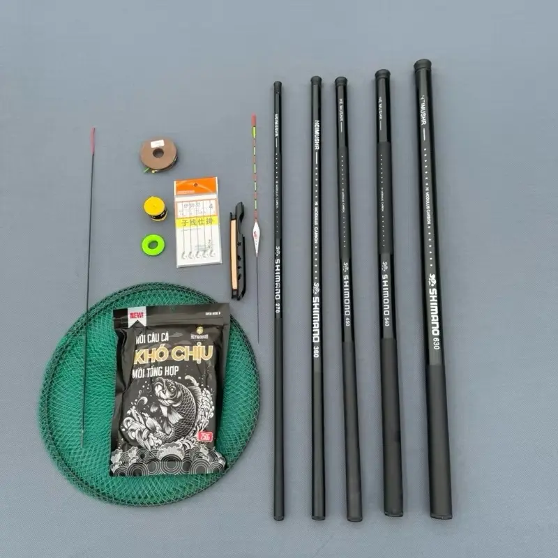 ￼[Chất Lượng] Cần Câu da Cá Shimano 3H, Cần Câu Chuyên Rô, Diếc, Mương, Cá Nhỏ ( ra cần thiếu 30cm )