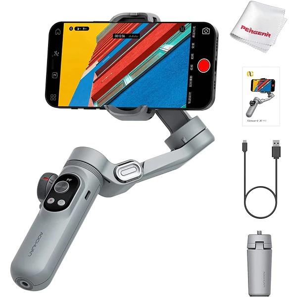 Product Introduction of AOCHUAN Gimbal Smart X Pro Gậy chống rung điện thoại tích hợp sạc dự phòng không dây, đèn led và pin dung lượng cao 8