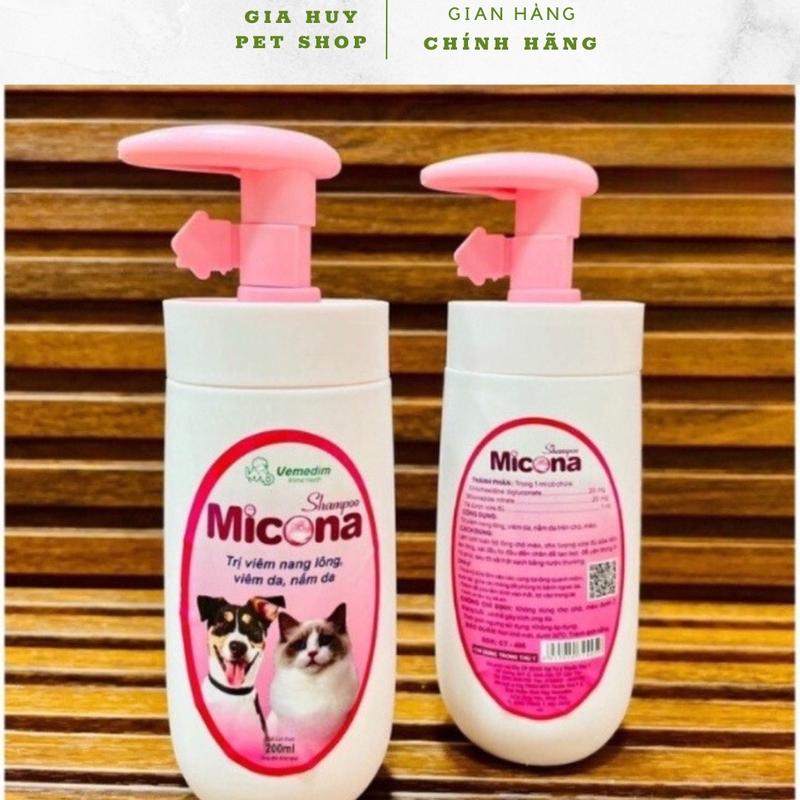 Sữa tắm micorna ngăn ngừa nấm viêm da cho chó mèo 2