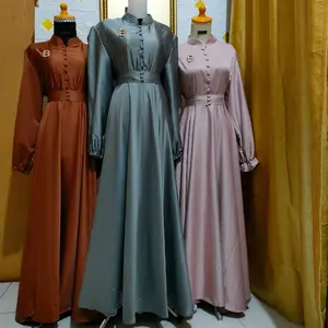 gamis kondangan mewah Polos