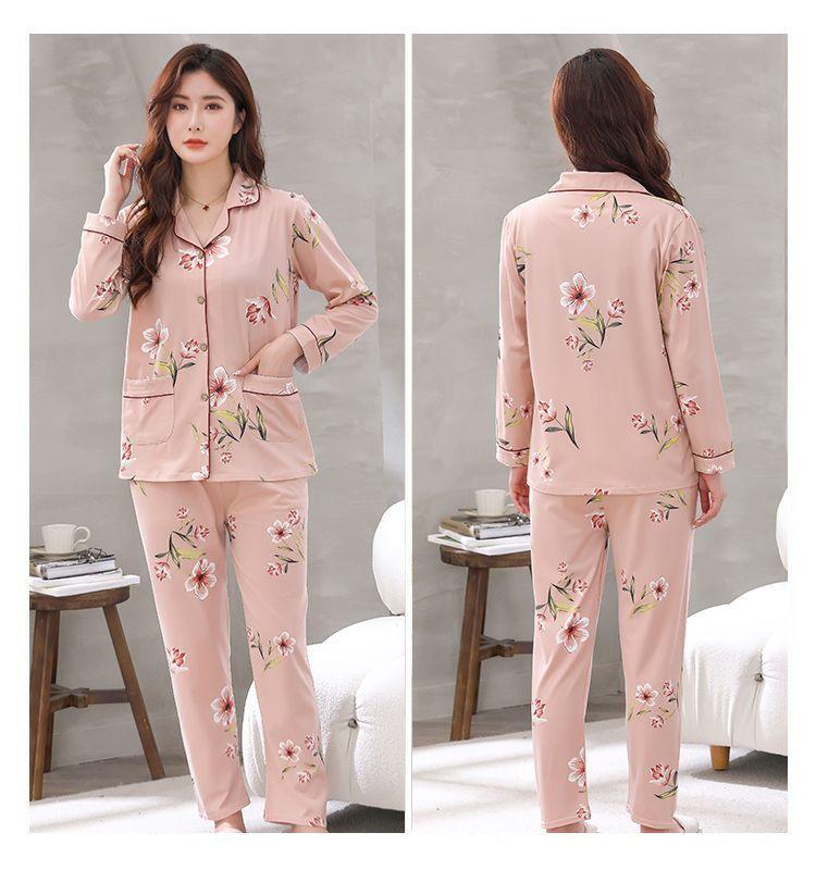 Product Introduction of Bộ Đồ Ngủ, Cao Cấp, Dành Cho Nữ, Mùa Xuân Và Mùa Thu, Dài Tay, Bộ Đồ Cardigan, Phong Cách Hàn Quốc, Thiết Kế Ngọt Ngào, Ngoại Cỡ, Thích Hợp Cho Mùa Thu Và Mùa Đông, Đồ Mặc Nhà 17
