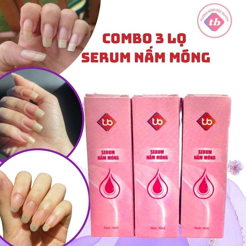 Nấm Móng Combo 3 Lọ Serum Nấm Móng Dùng Cho Móng Tay Và Chân Do Thường Xuyên Làm Nails ,Đắp Móng Không mùi