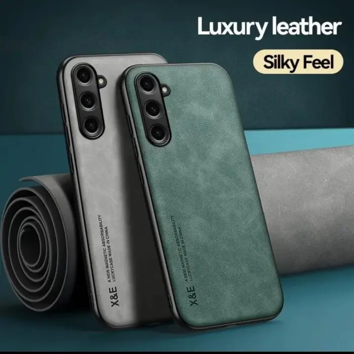 Case SAMSUNG GALAXY S23 FE Luxury Leather Cover Silky Feel Casing Silikon S23FE Handphone Rubber 2
