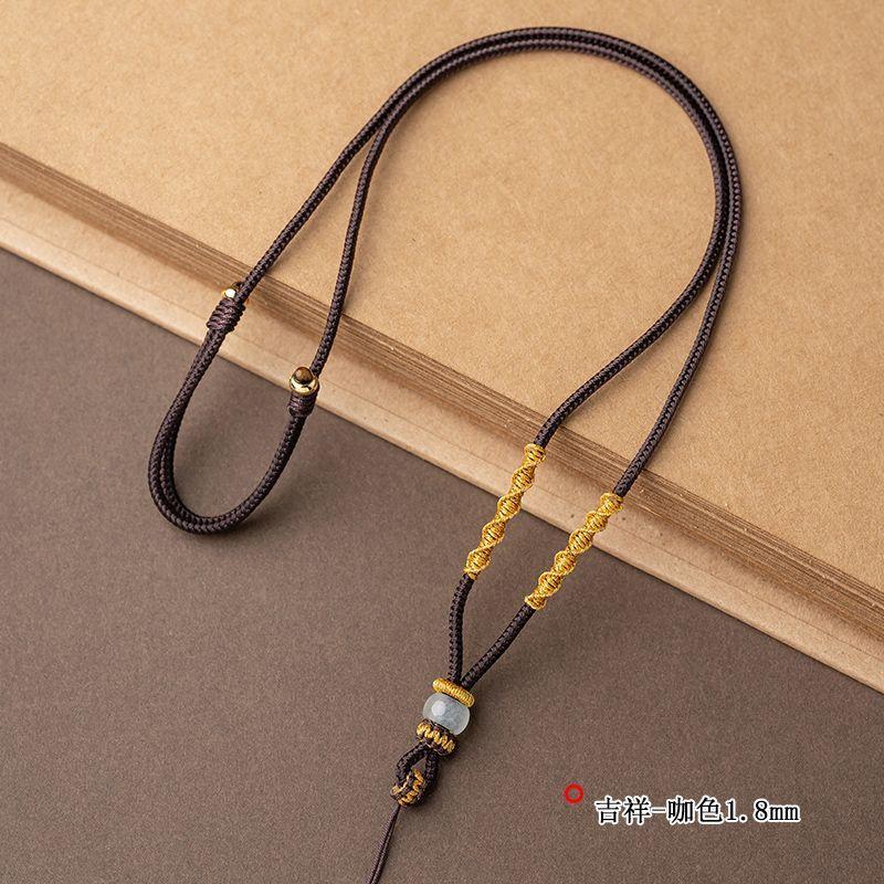 Dây Treo Cổ, Dây Treo, Dành Cho Nam Và Nữ, Màu Đỏ Và Đen, Dây Vòng Cổ, Mặt Dây Chuyền Dệt Tay, Dây Treo Trang Sức Chain Jewelry Kiềng 7