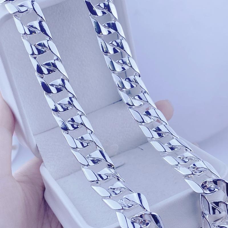 Dây chuyền nam khoen lật 2 lượng khoá M - Trang sức hải đăng