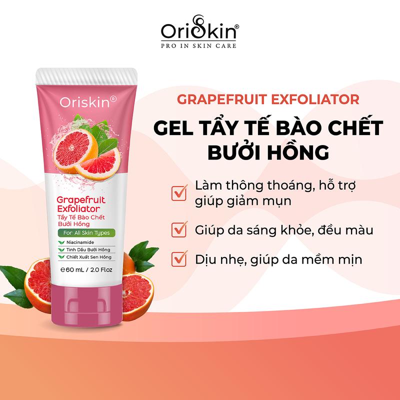 [ ORISKIN Bấm  Mua 2 Giảm 50% ] Grapefruit Exfoliator - Tẩy tế bào chết Bưởi Hồng Tây Ban Nha giúp lấy đi tế bào chết, dưỡng ẩm làn da mịn màng. 1