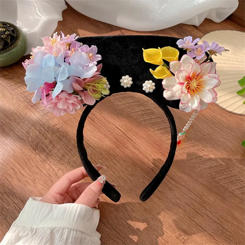 Băng Đô Công Chúa, Qings Cổ Điển, Dành Cho Nữ, Băng Đô Hoa Cổ Điển, Đồ Trang Trí Tóc Trang Phục Trung Quốc, Vòng Tóc, Thích Hợp Cho Trang Phục Nhập Vai Và Tiệc Tùng, Đồ Trang Trí Tóc 2