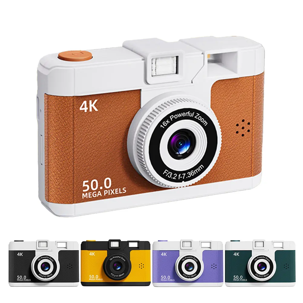 HD Retro Digital Camera 16x Digital Zoom Video WIFI Wireless Transmission Mini Photography Camera for Travel Students Compact #475399