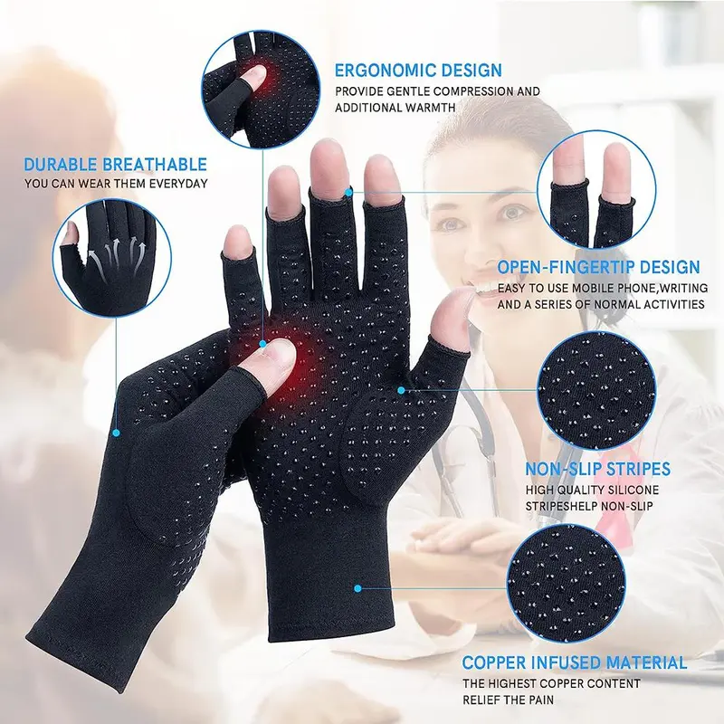 Sports Gloves, 1 Pair Anti-slip Gloves for Work, Cycling, Sports Gloves for Women & Men, Sports & Outdoor Clothing Accessories 2
