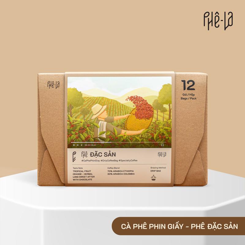 Phin Giấy Cà Phê Đặc Sản Phê La 12 Phin Hộp