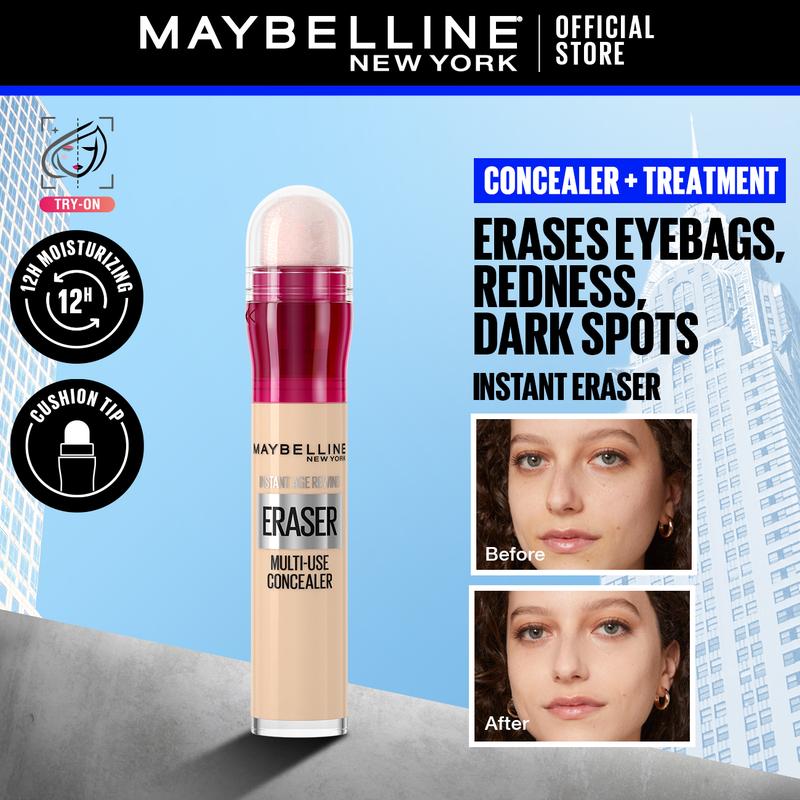 Maybelline Instant Eraser 12HR Multi-use 2-in-1 Concealer & Treatment ...