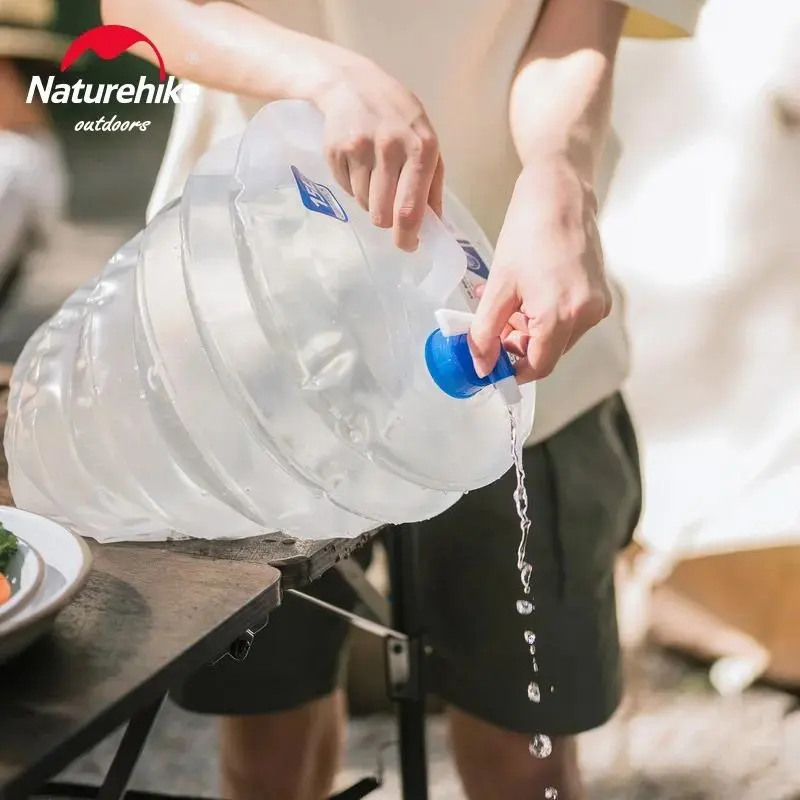 Naturehike Folding Bucket Outdoor Camping Foldable Bucket Folding Water Bottle Foldable Water Bag Portable Water Storage Gear