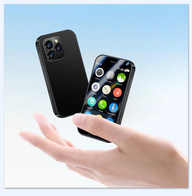 Product Introduction of Soyes xs17 3.0 "mini smart phone android9.0 Face ID 2GB RAM 16GB ROM dual SIM standby GPS 1950mAh 3g small phone mobile smartphone cellphone 11